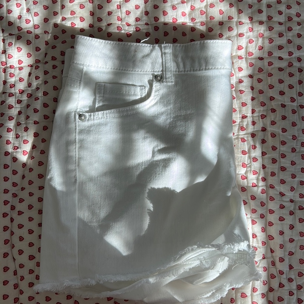 Cat and Jack white jean shorts